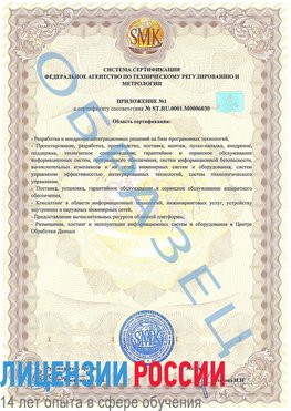 Образец сертификата соответствия (приложение) Сарапул Сертификат ISO 27001